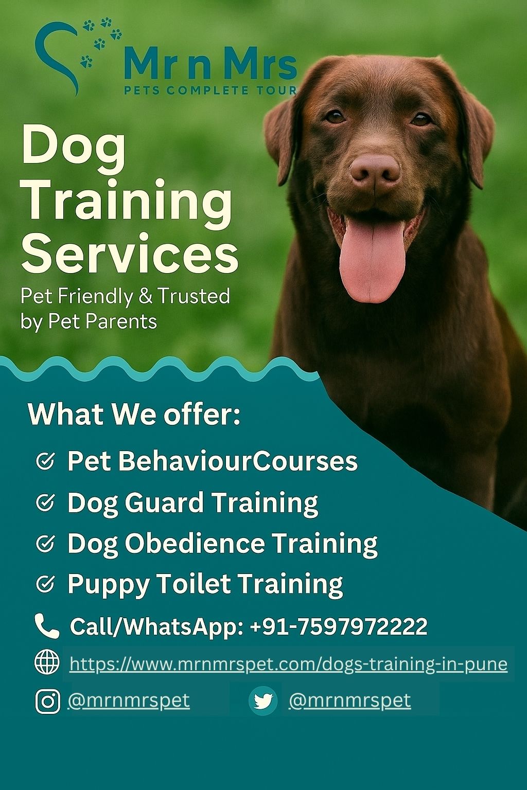 Dog Training Service in Pune